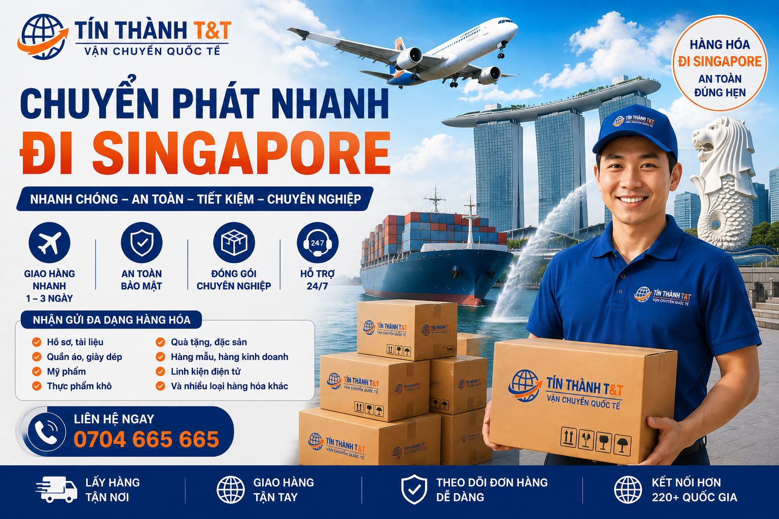 Dịch Vụ Chuyển Phát Nhanh Đi Singapore